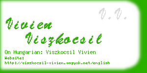 vivien viszkocsil business card